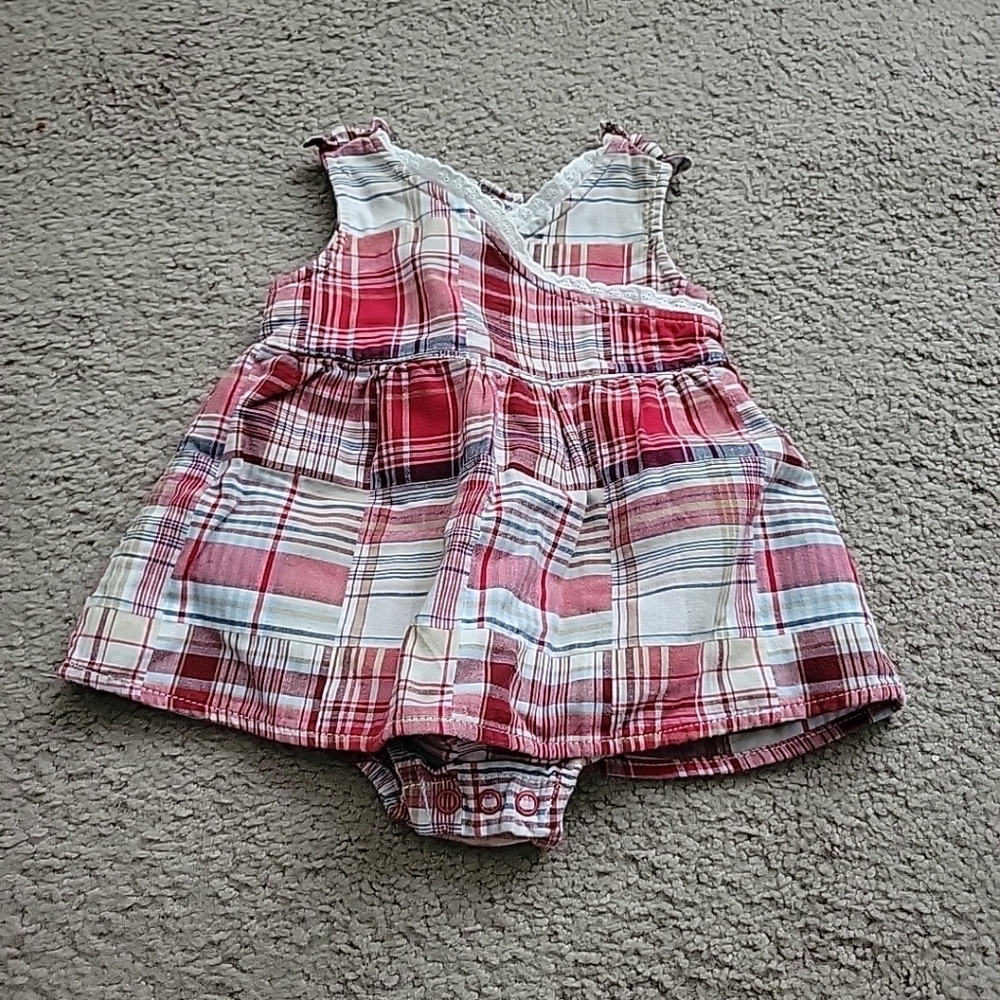 Faded Glory Baby Girl's Plaid Sleeveless Dress - Picture 1 of 9